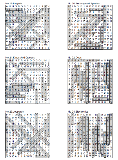 Picture of Word Search Puzzle Book